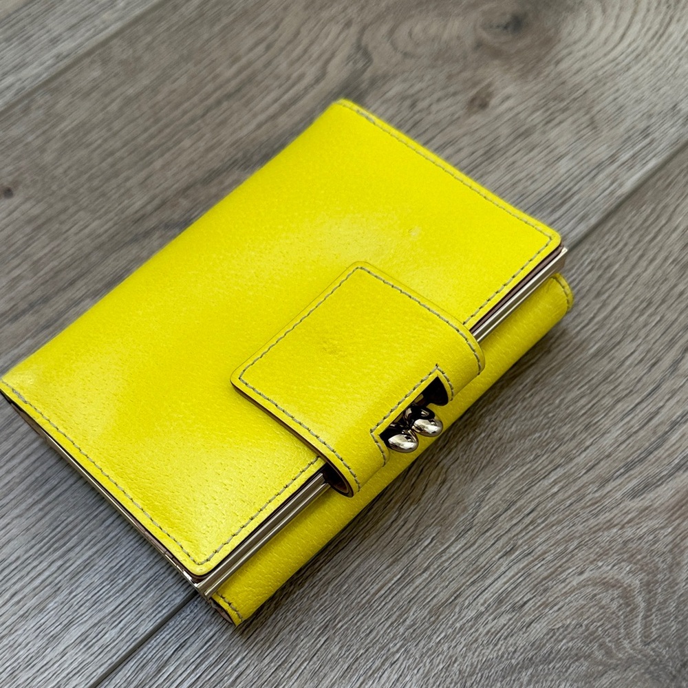 Kate Spade Vibrant Yellow Leather Wallet - Picture 3 of 5